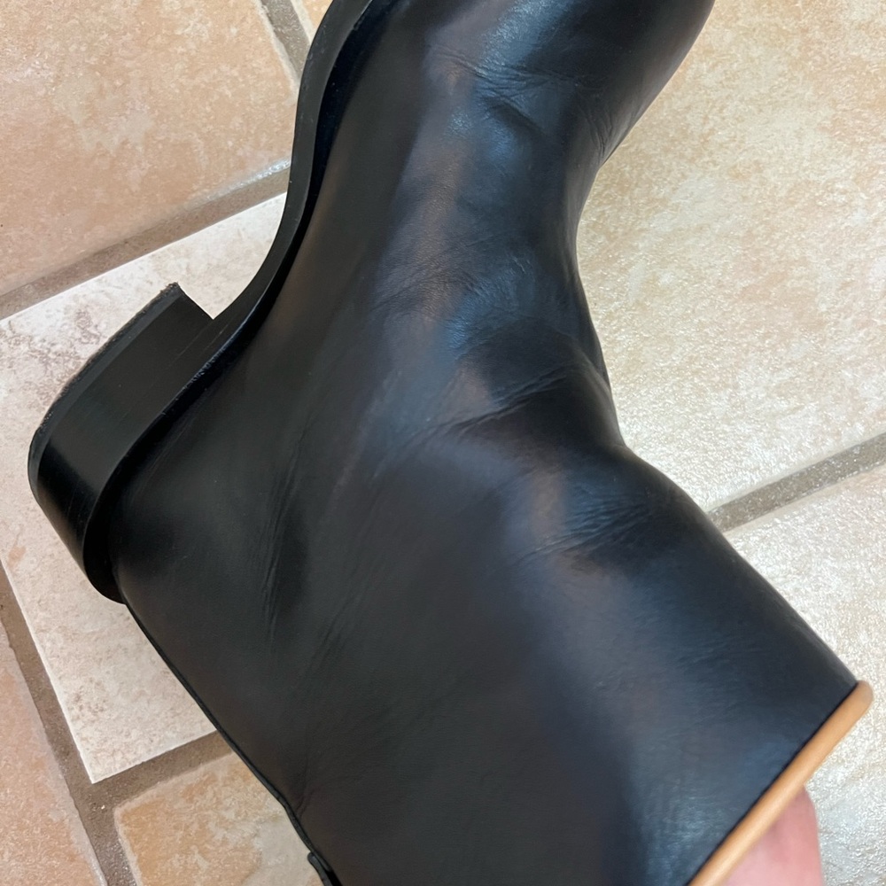 Jil Sander Black Leather Ankle Boots EU 34 - Picture 4 of 8